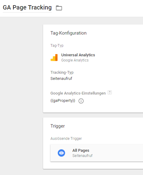 Tracking via GTM einbauen