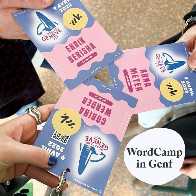 Schön (weit) wars. Das #wcgva (#wordcamp Genf) ist vorbei. Auch dieses Jahr unterstützten wir das WordCamp als Gold-Sponsor und waren am Samstag vor Ort dabei. Unsere gelben Notizbücher waren schnell vergriffen. Auf das nächste WordCamp.